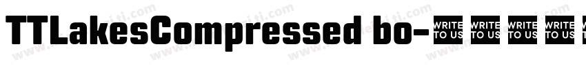 TTLakesCompressed bo字体转换